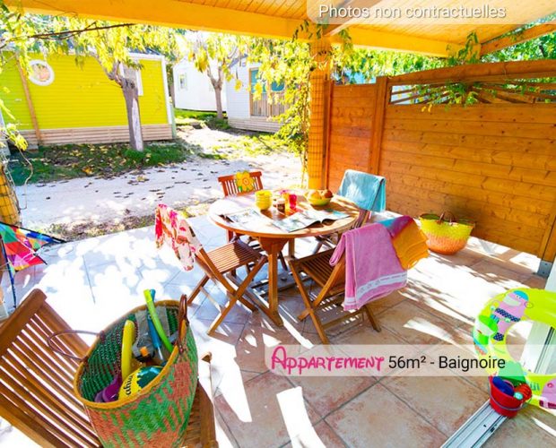 terrasse appartement 56m2 camping giens